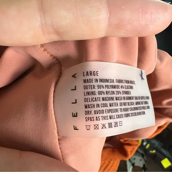 Fella Sabath Cut Out Full Piece Swim Tobacco - Picture 9 of 9